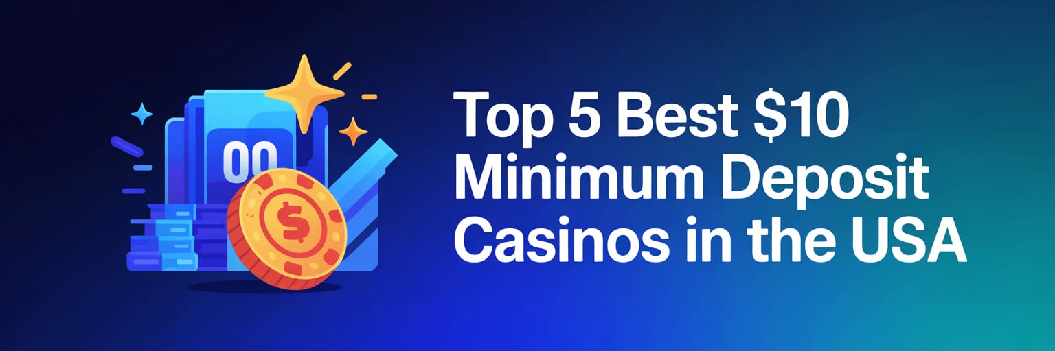 Top 5 Best 10$ Minimum Deposit Casinos in the USA